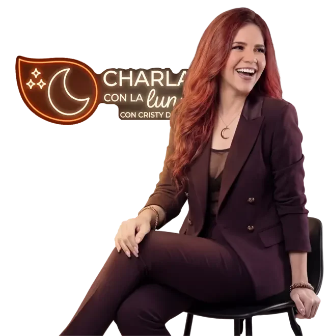 Cristy Dávila en estudio Charla con la Luna